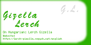 gizella lerch business card